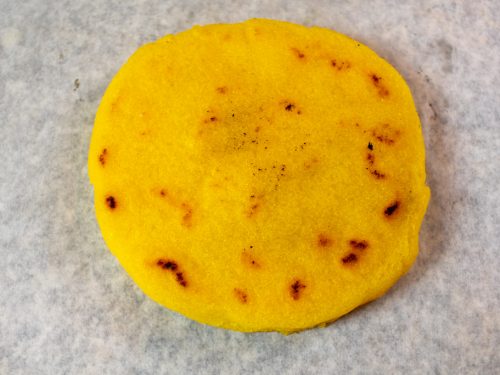 Our new Budare is perfect for Arepas. The natural finish allows